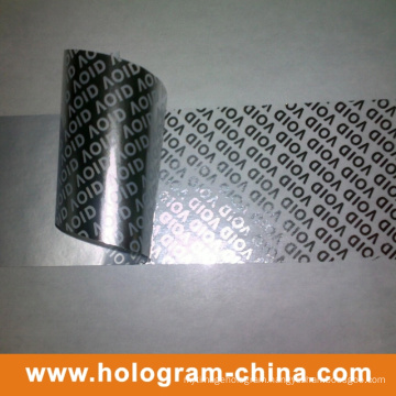 Tamper Evident Void Hologram Embossing Foil